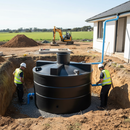 Gray 10,000 Litre Heavy Duty Underground Water Tank for Efficient Storage