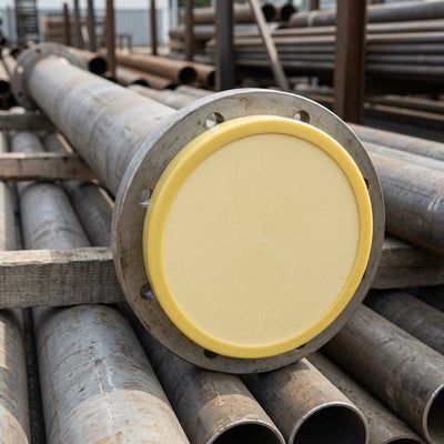 DN 80 DIN Flange Cover Cap - 200mm ID, Polyethylene
