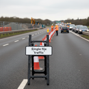 Dim Gray Single File Traffic Quick-Fit Supplementary Plate Diagram 518 - Face Only