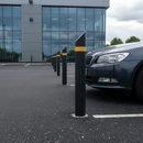 Dim Gray Premium Fixed Bollard - Galvanised & Powder-Coated - 1000mm Height