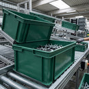600 x 400 x 220mm 44L Euro Stacking Container Solid Base