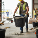 Gray Premium Flexible Tub 42L - Tough, Puncture Resistant, Ideal for DIY