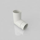 76mm Diameter Flush Joint Aluminium Downpipe Bends — RAL 9016 / 92.5 Deg