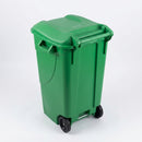120 Litre pedal operated wheeled litter bin (view 2)