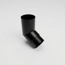 Flush Joint Aluminium Downpipe Bends 63mm Diameter — RAL 9005 / 112.5 Deg