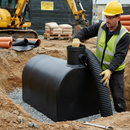 Dark Slate Gray Premium Underground D-Shaped 950 Litre Water Tank