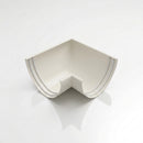 90° Aluminium Gutter Angle 130mm - Marine Grade — RAL 9010