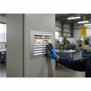 Premium Louvred Aluminium Vent for Double Brick Apertures - 9x6 Inch with 6800sq mm Airflow