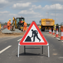 Light Slate Gray Premium Triangle Metal Sign Face - 750mm, Chapter 8 Compliant