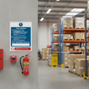 Rosy Brown Premium Fire Action Safety Signs - Emergency Instructions - Self Adhesive