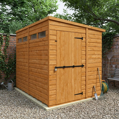 Pent Security Shed with Modular Design and Toughened Glass