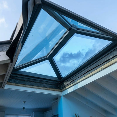 Lantern Rooflight 1000x2000mm Blue Tinted Glass