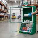 Dark Gray Premium Mobile Safety Station for First Aid and Emergency Response