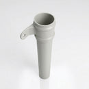 Traditional Aluminium Downpipe 76mm Diameter × 3m Eared Socket — RAL 7035