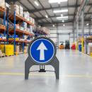 Gray Premium 750mm Circle Sign Frame - Durable and Lightweight Design