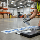 Light Slate Gray Premium Plastic Stencils Set - Letters & Numbers for Floor Marking