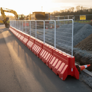 Dim Gray Premium 2 Metre Water Filled Barrier Fence for Traffic Management