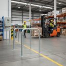 Dark Gray Premium Galvanised Steel Hoop Perimeter Barrier - 1000mm Above Ground