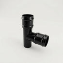 63mm Diameter Traditional Downpipe Branches 92.5° & 112.5° — RAL 9005 / 92.5 Degrees