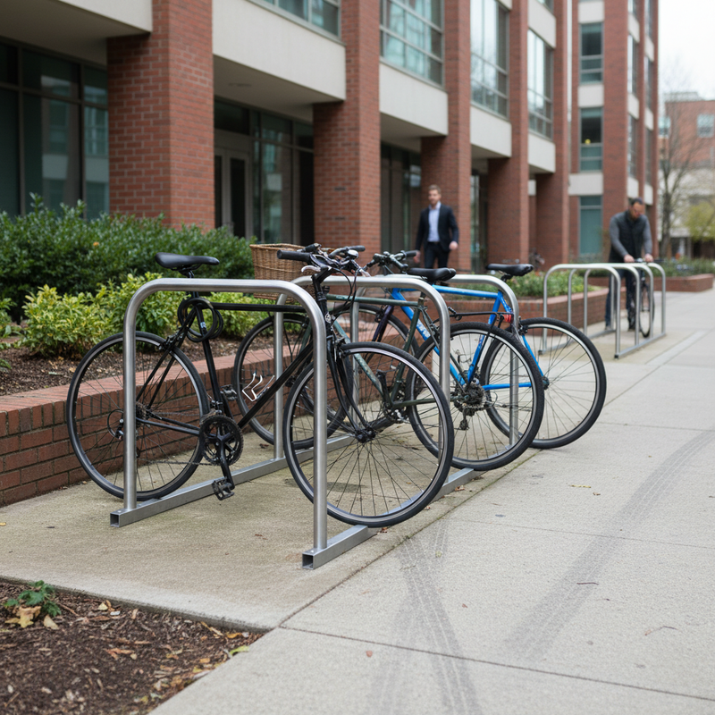 Dark Gray Premium Toast Rack Cycle Stand for Efficient Bicycle Parking