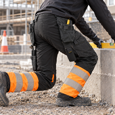 Hi-Vis Class 1 4-Way Stretch Trousers Holster Pockets