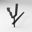 Moulded Ogee Gutter Rise and Fall Bracket 125 x 100mm — Textured Black