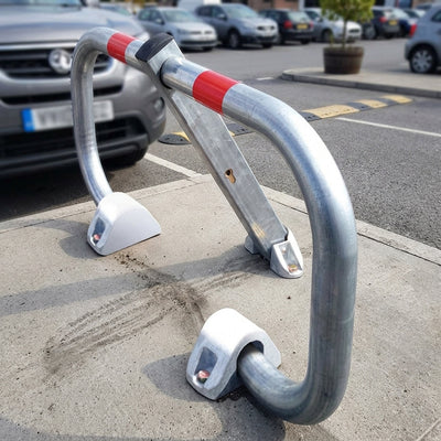 50mm Steel Impact Absorbing Parking Barrier with Cast Feet