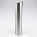 Brushed aluminium wall-mounted cylindrical cigarette bin (view 2)