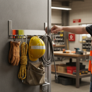 Premium Stainless Steel Over-the-Door Hook Rack with 6 Hooks for Coats, Towels, Bags, and Robes - Rust-Resistant and Stylish Storage Solution