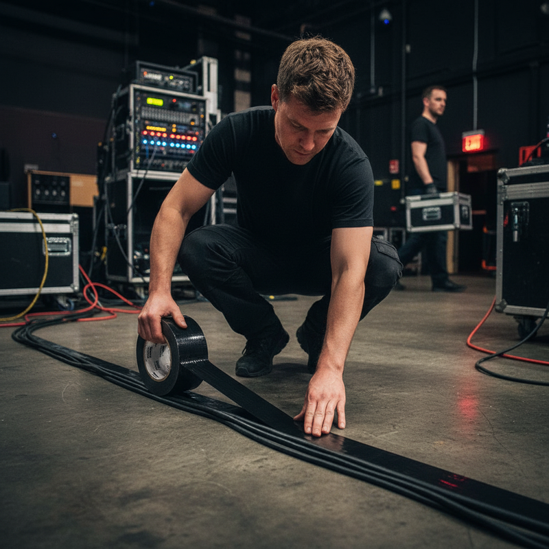 Black High-Performance Gaffa Tape 100mm x 50m - Durable & Waterproof