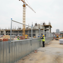 Light Gray Heavy Duty Hoarding Mesh Extension Panel for Enhanced Security