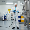 Gray Premium Disposable Coverall Microporous Type 4/5/6 Pack of 20 - White