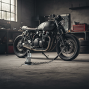 Dark Slate Gray Heavy Duty Motorcycle Security Locking Loop - Concrete In