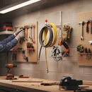 Dim Gray Heavy Duty Aluminium Wall Hook with Pre-Drilled Holes - 50kg Load Capacity