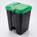 Pedal-operated food waste bin with A4 sticker (view 2)