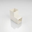 Flush Joint Aluminium Downpipe Bend 72x72mm — RAL 9010 / 92.5 Degrees
