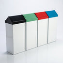 Swing-lid office recycling bin 19–78 litre plastisol (view 2)