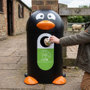 55 Litre Penguin Buddy Recycling Bin – Child-Accessible Design