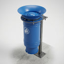 60 Litre Open Top Steel Litter Bin with Internal Bucket