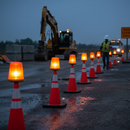 Dark Slate Gray High-Performance LED Traffic Cone Safety Lights for Maximum Visibility