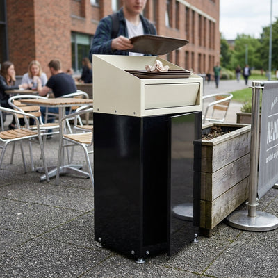 Tray Top Litter Bin – 80 Litre with Galvanised Steel Liner