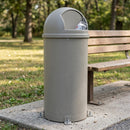 80 litre UV-resistant polyethylene litter bin with spring-loaded flap