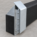Loading Bay Buffer with Steel Plate 730 x 280 x 140mm Black
