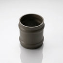Traditional Aluminium Downpipe Socket 63mm Dia Non-Eared — RAL 7022
