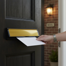 Premium Internal Draught Excluder Letterbox for Doors 40-80mm Thick with Anti-Snap Flap and Integrated Water Seal