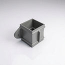 Traditional Downpipe Spare Socket Eared 72x72mm Aluminium — RAL 7037
