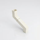 Flush Joint Adjustable Swanneck 72x72mm Aluminium Downpipe — RAL 9010