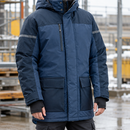 Insulated Waterproof Parka with Taped Seams - Navy/Dark Navy