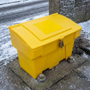 200 litre lockable yellow grit bin