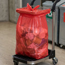 18" x 29" x 39" medium duty red refuse sacks, 160 gauge, 15kg capacity